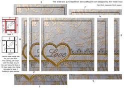 Silver Love Love Spiral Edge Stacker