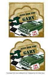 Green Car Gary Scallop Topper and Base