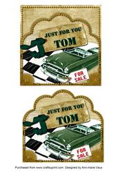 Green Car Tom Scallop Topper and Base