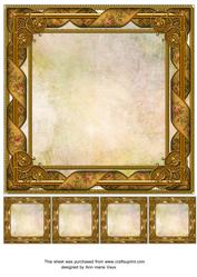 Tapestry Watercolour Bronze Fancy 8in Picture Frame
