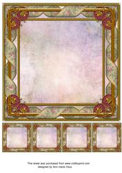 Tapestry Watercolour Lilac Fancy 8in Picture Frame