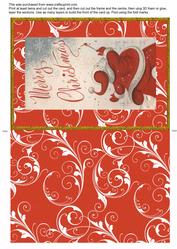 Father Christmas Writing Big Christmas Card