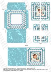 Embroidery Sleeping Blue Baby Boy Mini 4 Corner Stacker Aio