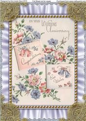 Wedding Anniversary Ruffle A4 Picture Sheet