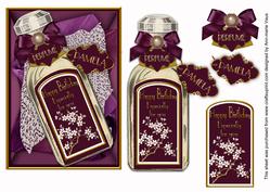 Vintage Purple Birthday Perfume Decoupage for Pamela