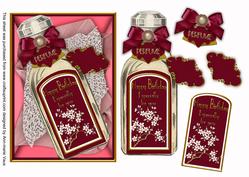Plum Blossom Perfume Bottle Birthday Decoupage Step-by-step