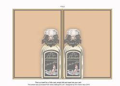 Aftershave Splash on Naturally Muted 7x5inch Card Insert