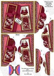 Plum Birthday Perfume 5in Side by Side Round Scallop Stacker