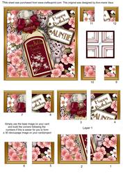Plum Blossom Birthday Perfume Auntie 5in 4 Corner Stacker