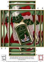 Racing Green Aftershave 50th Birthday Spiral Edge Stacker