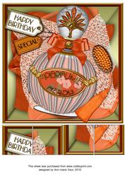Neroli Birthday Perfume 8in Picture Topper Sheet