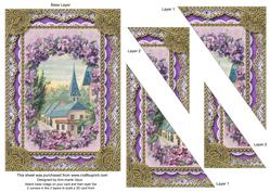 Lavender View 7x5in Duo Triange Stacker