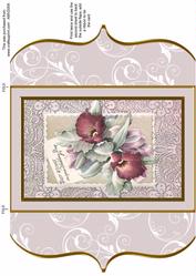 Wedding Day Wishes Bracket Card