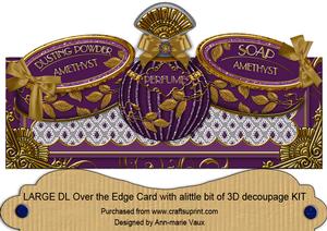 Amethyst Perfume, Soap, Powder Large Dl Ote Card Kit