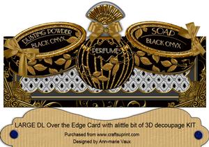 Black Onyx Perfume, Soap, Powder Large Dl Ote Card Kit
