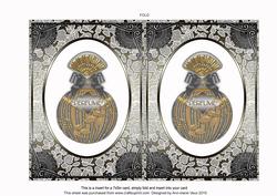 Silver Perfume 7x5in Fancy Insert for Cards