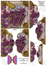 Parma Violets Birthday 5in Round Scallop Side Stacker
