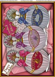Perfume Trio Birthday A4 Picture Sheet