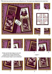 Plum Blossom Perfume Birthday Box 5in Corner Stacker
