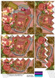 Honeysuckle Art Deco 80th Perfume 5in Zig Zag Bottom Stacker