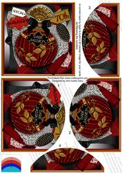 Burlesque 70th Perfume 5in Round Bottom Stacker