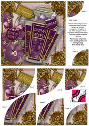 Parma Violets Birthday 6inch Duo Corner Stacker