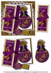 Amethyst Boxed Perfume for You Decoupage Step-by-step