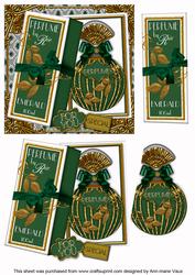 Emerald Boxed Perfume for You Decoupage Step-by-step