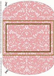 Pink Rose Bracket Card Wrap