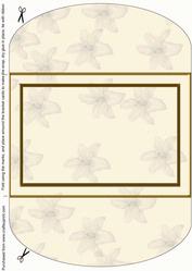 White Lily Bracket Card Wrap