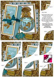 Aquamarine Boxed Perfume for You 6in Duo Corner Stacker