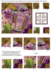 Pure Lilac Perfume Birthday 5in All 4 Corner Stacker