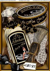 Aftershave 100th Birthday Gift Set A4 Picture Sheet