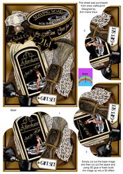 Aftershave 21st Birthday Set 7x5in Scallop Bottom Stacker