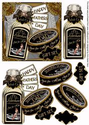 Fathers Day Shaving Gift Set Decoupage Step by Step