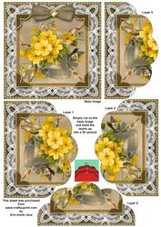 Lace Primroses 5in Scallop Bottom Stacker