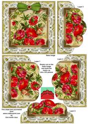 Lace Dogroses 5in Scallop Bottom Stacker