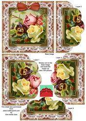 Lace Mixed Bunch 5in Scallop Bottom Stacker