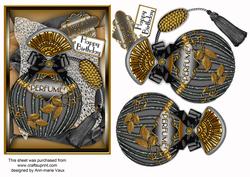 Silver Perfume 7x5in Decoupage Step by Step Sheet