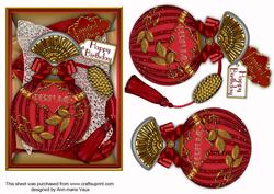 Ruby Perfume 7x5in Decoupage Step by Step Sheet