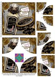 Dads Birthday Shaving Gift Set 5in Round Corner Stacker