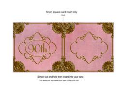 Lily of the Valley Perfume 90th Birthday Matching Insert
