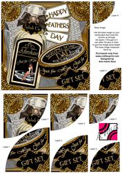 Fathers Day Aftershave Set 6in Duo Corner Stacker