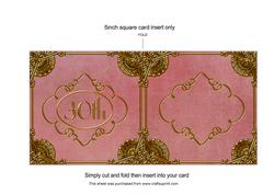 Sweet Pea Perfume 30th Matching Card Insert