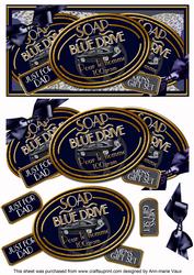 Dads Blue Drive Soap Trio Dl Decoupage Step by Step