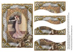 Strictly Dancing Couple 7x5in Swirvey Top and Bottom Stacker
