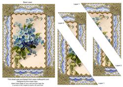 Forget Me Knots Lace 7x5in Triangle Corner Stacker