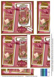 Boxed Magnolia Perfume Birthday 5in One Side Stacker