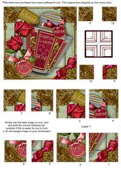 Rose 90th Birthday Perfume 5in All 4 Corner Stacker