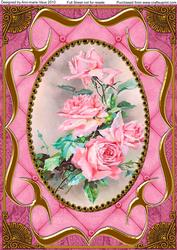 Poppies Fancy Bracket 7x5in Scalloped Bottom Stacker